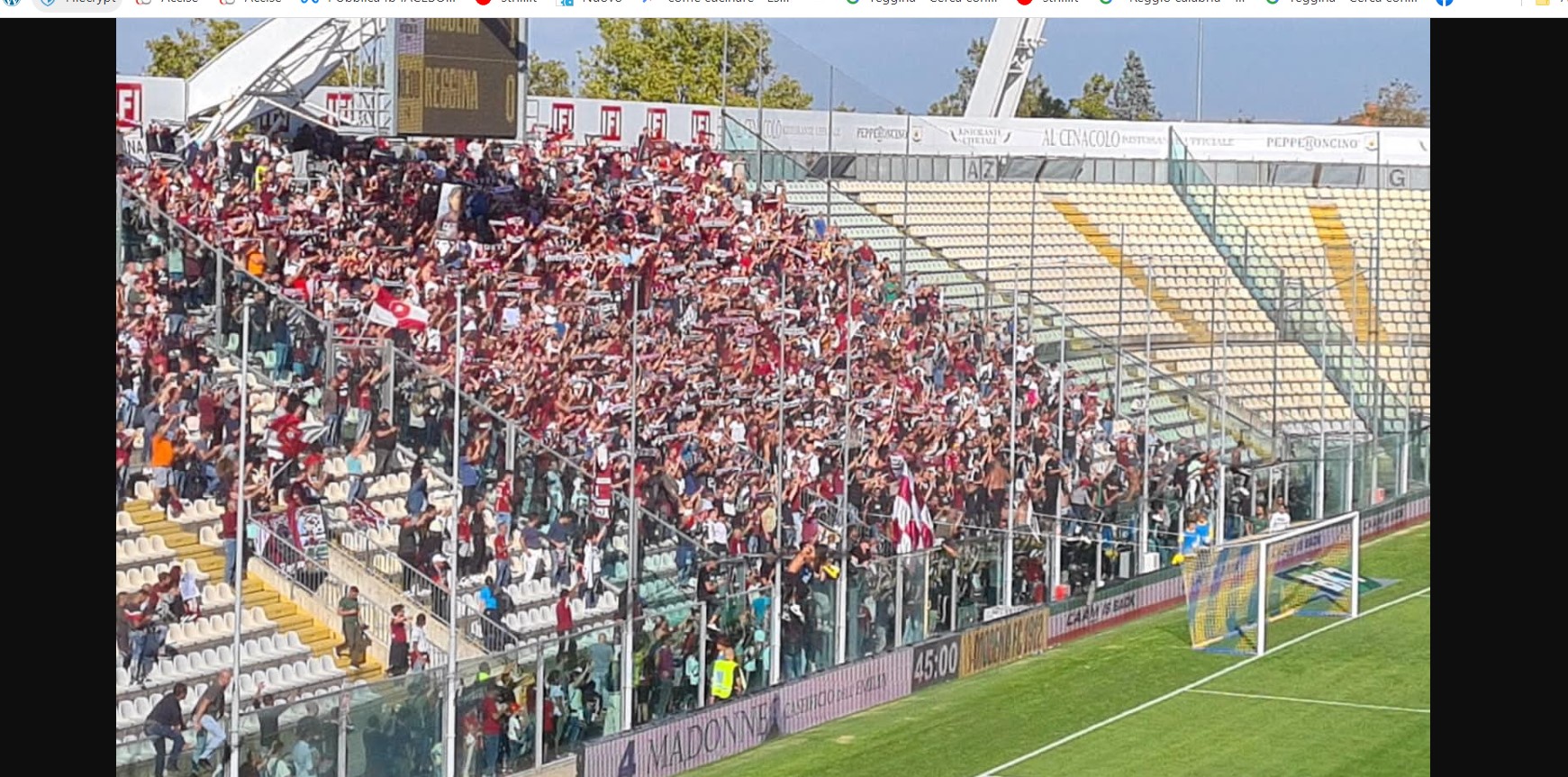 Cittadella-Reggina: sarà ancora marea amaranto  in Veneto, gli ultimi dati dal settore ospiti