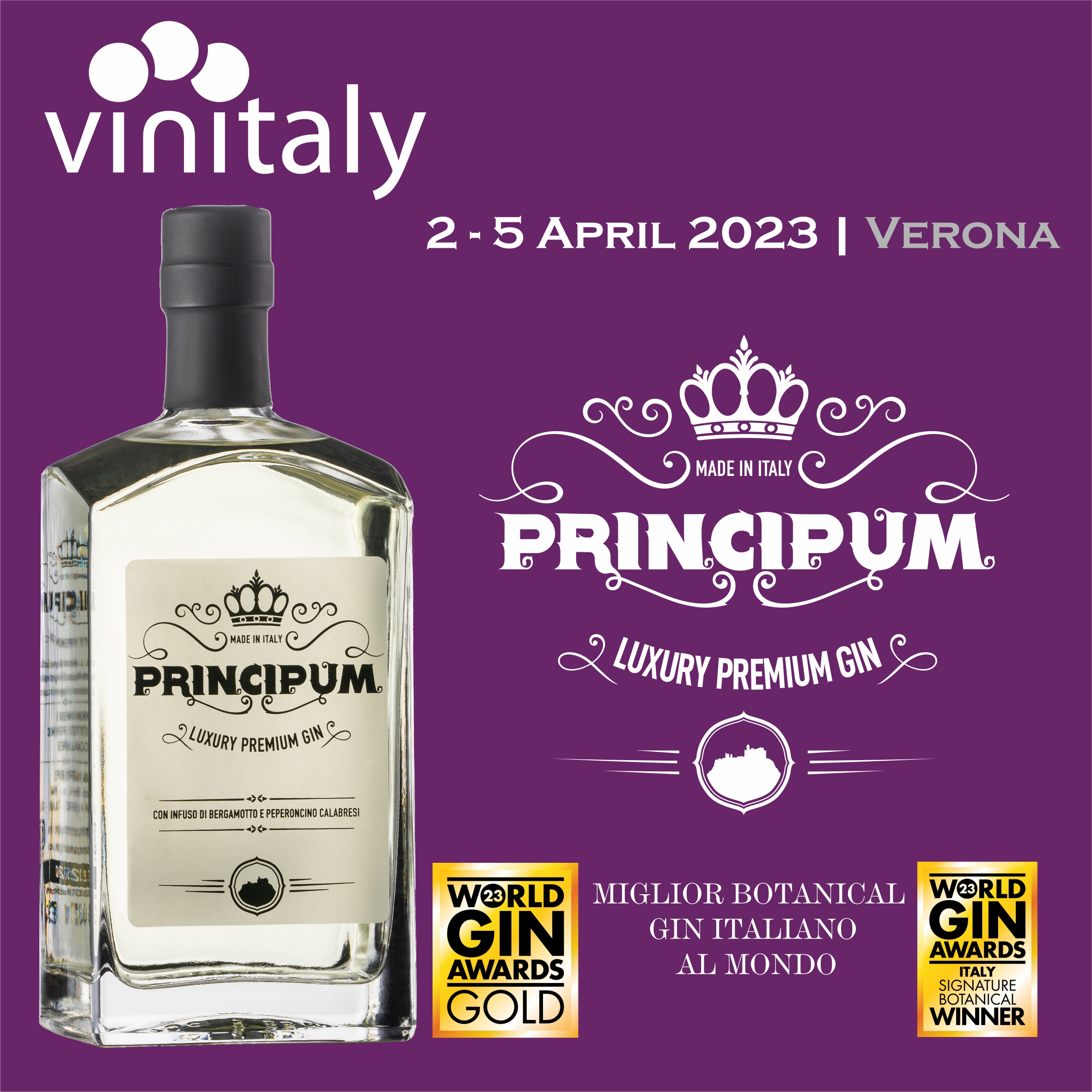 Il Miglior Botanical gin italiano al mondo sarà al Vinitaly 2023 e farà sentire i profumi della Calabria
