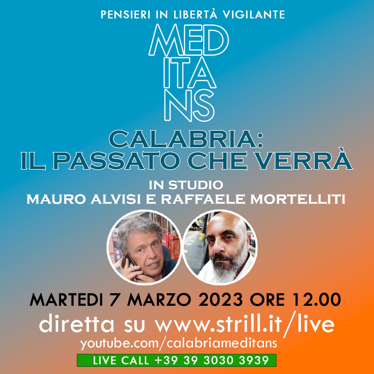 Reggio Calabria – Dal 7 Marzo il nuovo format radio “Meditans”