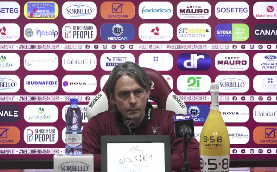 Reggina, Inzaghi: “Voglio difendere i miei giocatori dal fuoco amico, prendetevela con me. I tifosi hanno capito. 10 sfide per il nostro sogno”