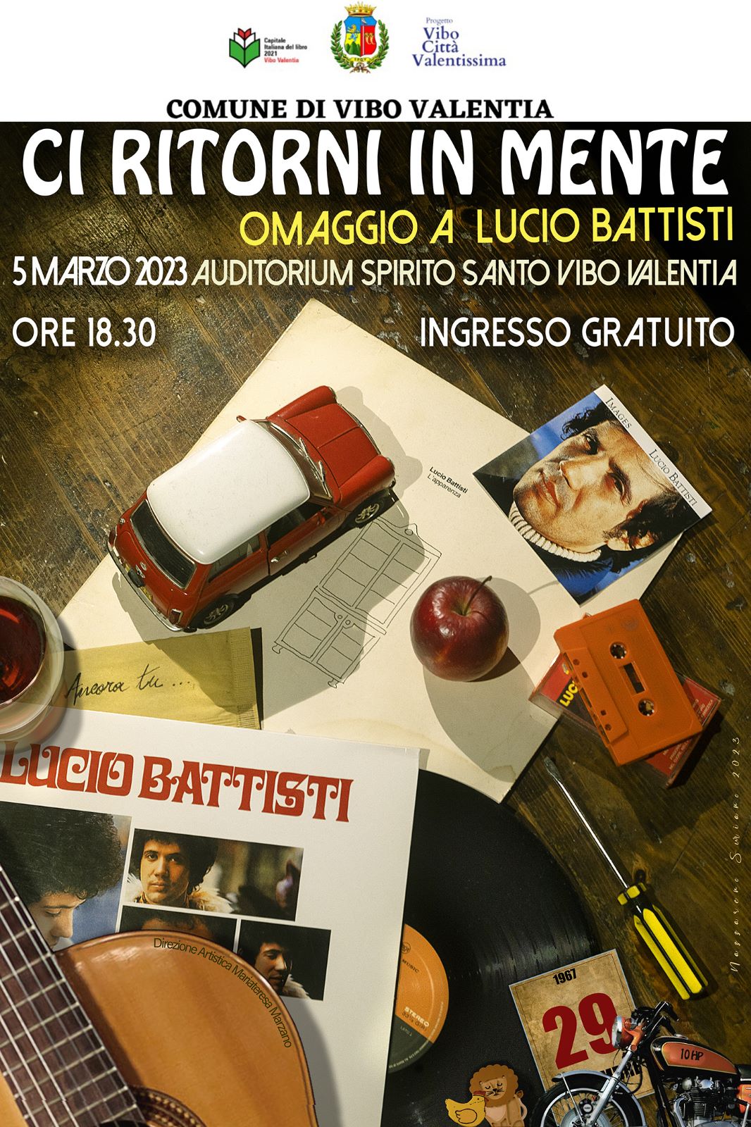 Vibo Valentia, tutto pronto per il concerto tributo a Lucio Battisti