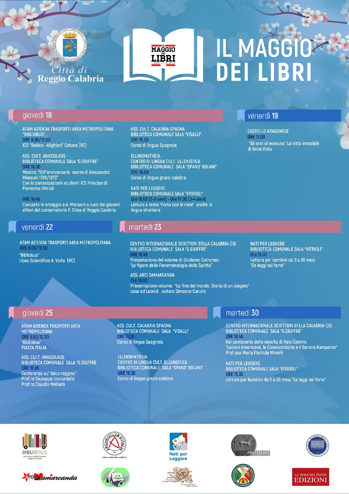 A Reggio Calabria il Maggio dei Libri: un mese di iniziative, laboratori ed incontri per stimolare l’abitudine alla lettura