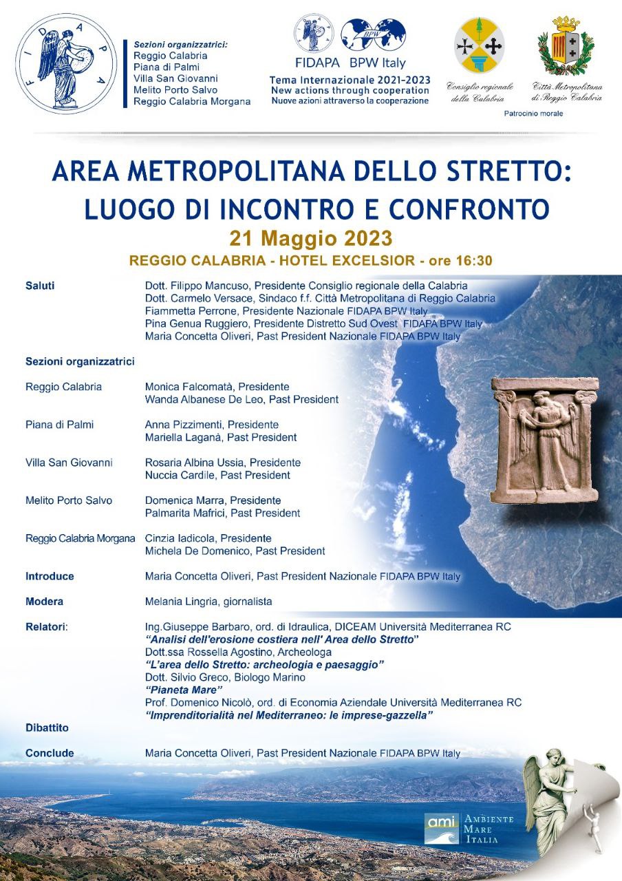 Reggio Calabria – Il 21 maggio il convegno “Area Metropolitana dello Stretto: luogo di incontro e confronto”