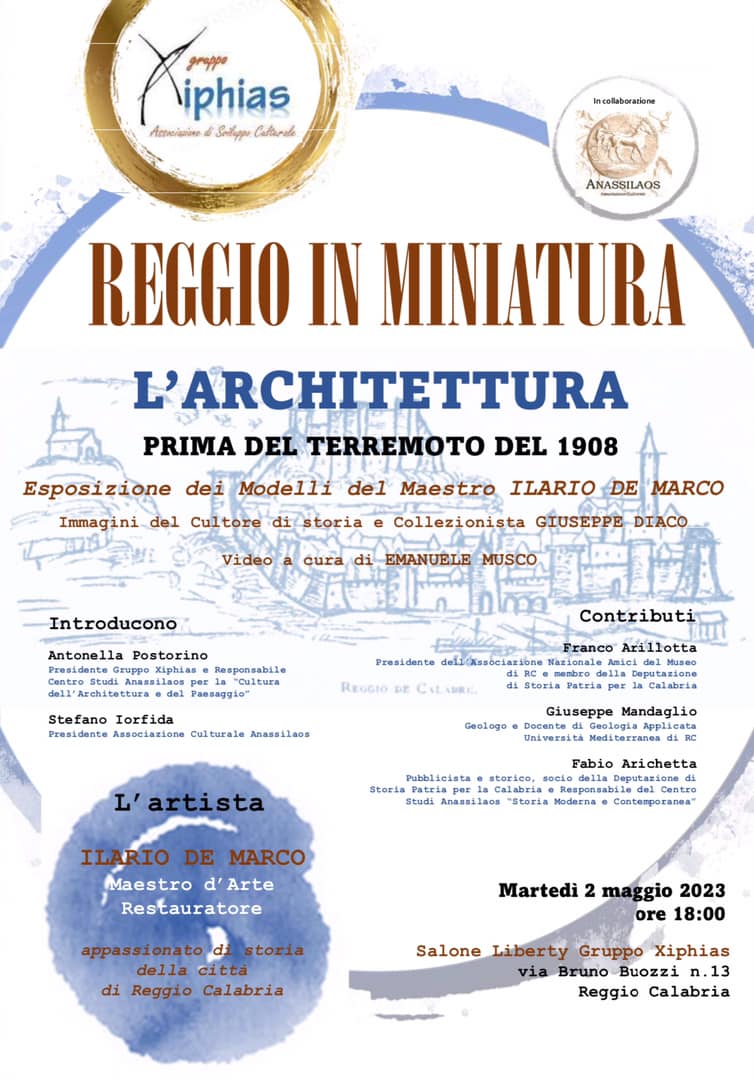 Reggio Calabria – Oggi l’evento “Reggio in miniatura. L’architettura prima del terremoto del 1908”