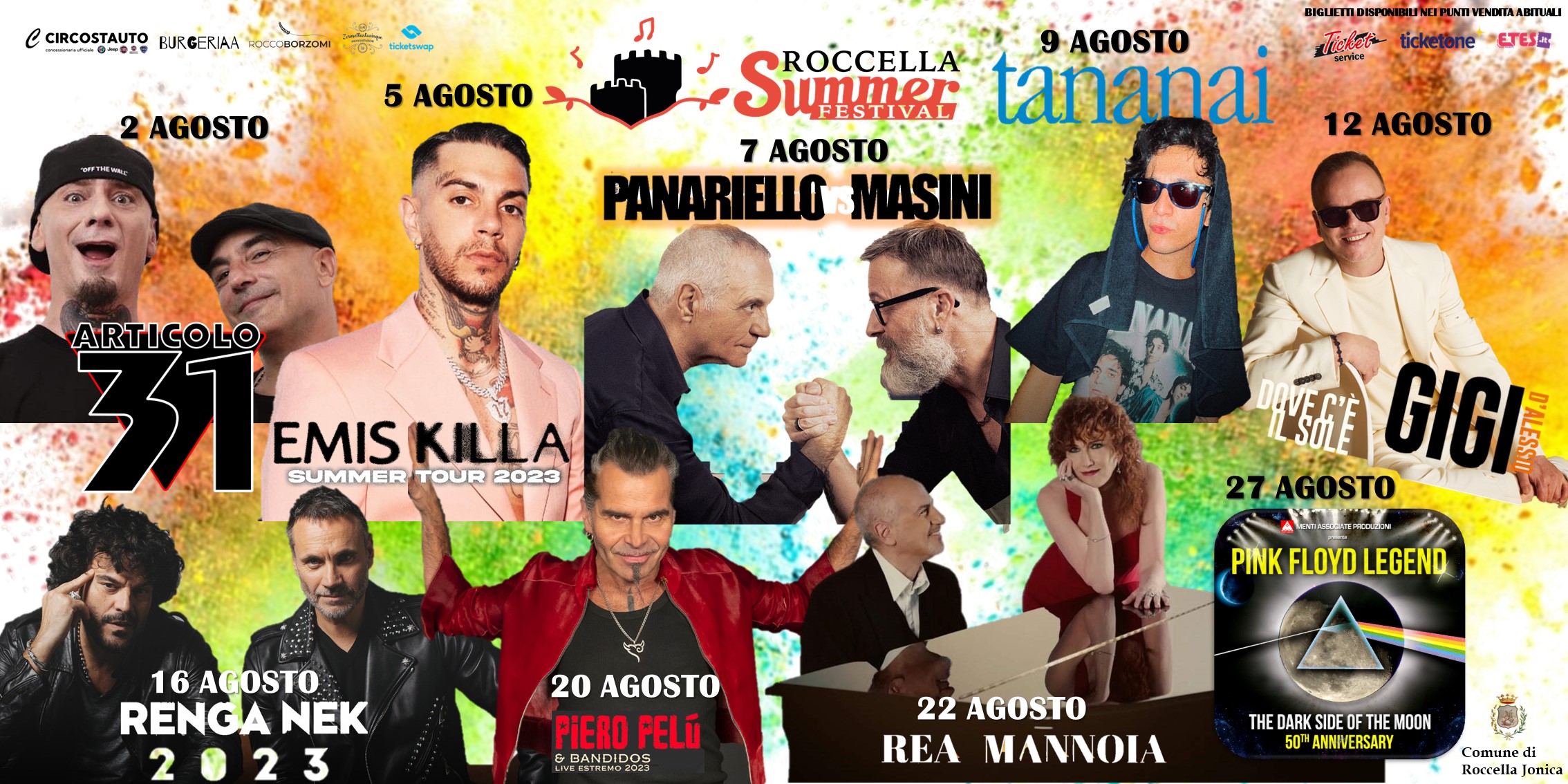 Roccella Summer Festival 2023, ultimata la programmazione della nuovo cartellone estivo