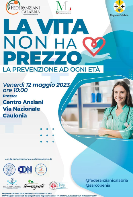 “La vita non ha prezzo. La prevenzione ad ogni età”. Partito il progetto regionale per gli anziani calabresi e la sarcopenia