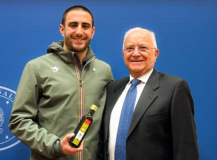 Il campione olimpionico Giovanni Tocci testimonial del Consorzio di Tutela Olio di Calabria Igp