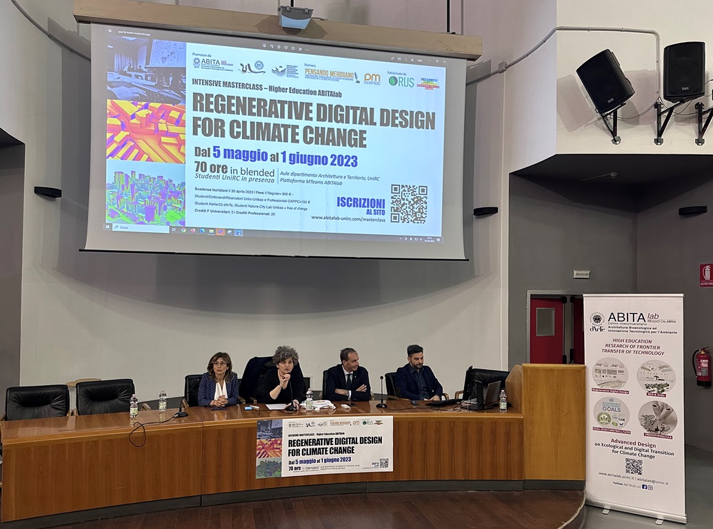 UniRC| Apre la prima Masterclass intensiva di Ateneo sui temi del progetto rigenerativo per i cambiamenti climatici