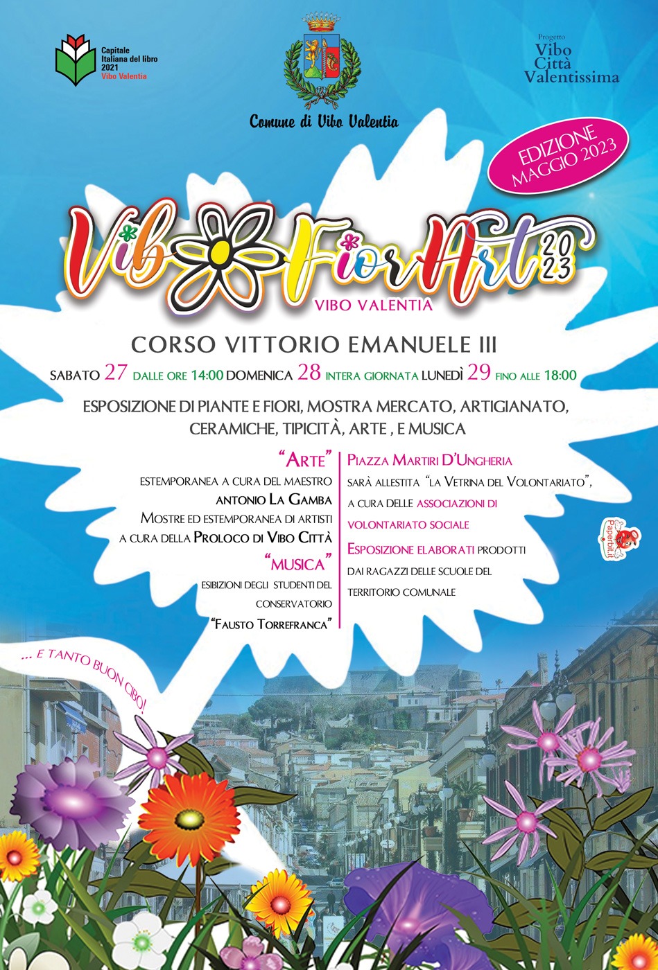 ViboFiorArt, manifestazione all’insegna dei fiori, arte e artigianato. Il programma