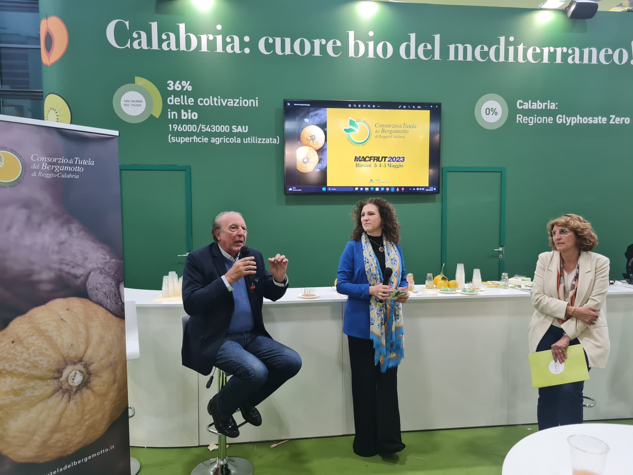 Il Bergamotto di Reggio Calabria emoziona al Macfrut di Rimini ed arriva al Tg5