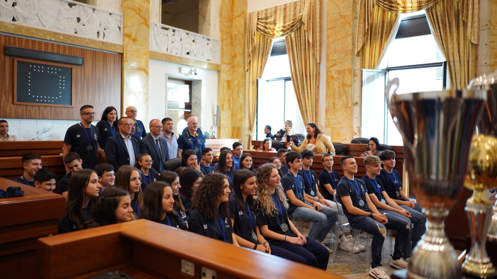 Ricevuti a Palazzo Alvaro i giovani campioni del Volley reggino