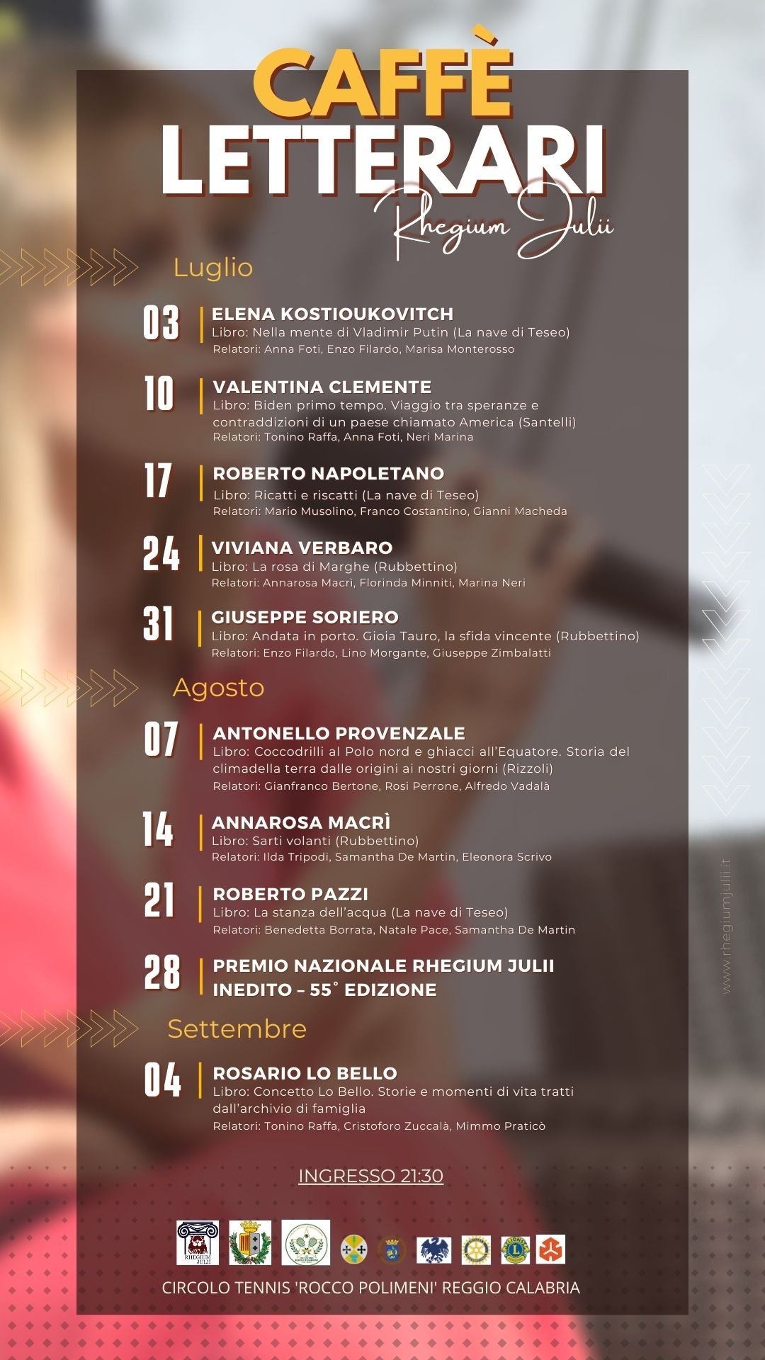 Reggio Calabria – Circolo culturale Rhegium Julii: presentazione programma stagione estiva 2023
