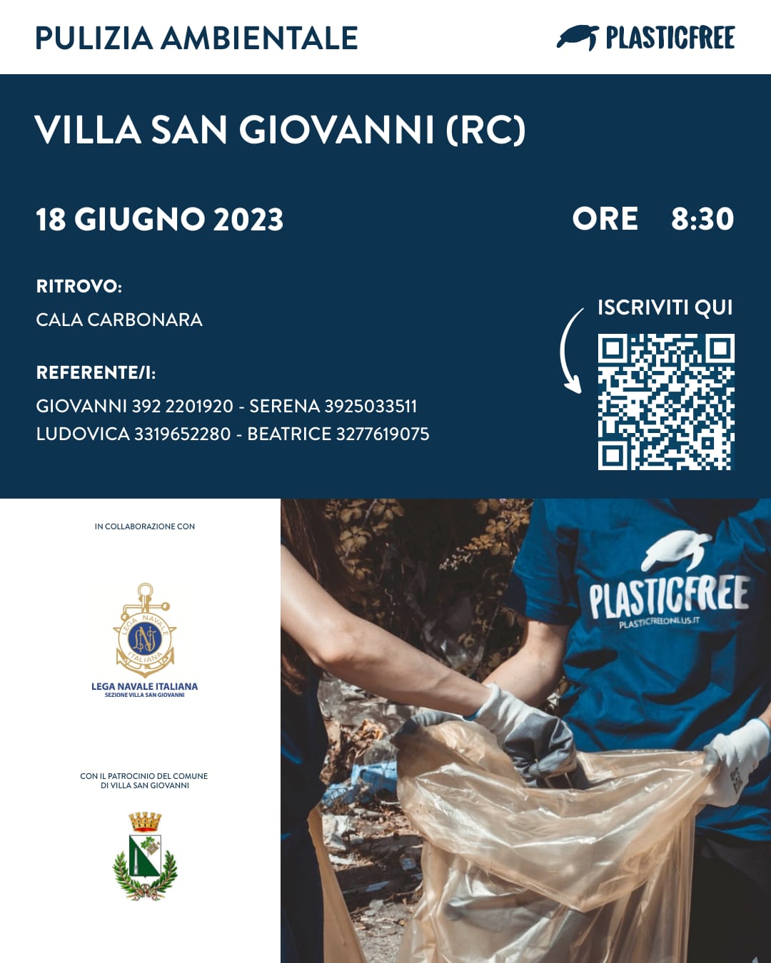 A Villa San Giovanni arriva l’iniziativa “Plastic Free”: appuntamento domenica 18 giugno