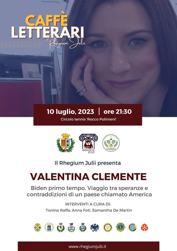 La telegiornalista di Sky Valentina Clemente nuova protagonista dei Caffè Letterari del Rhegium