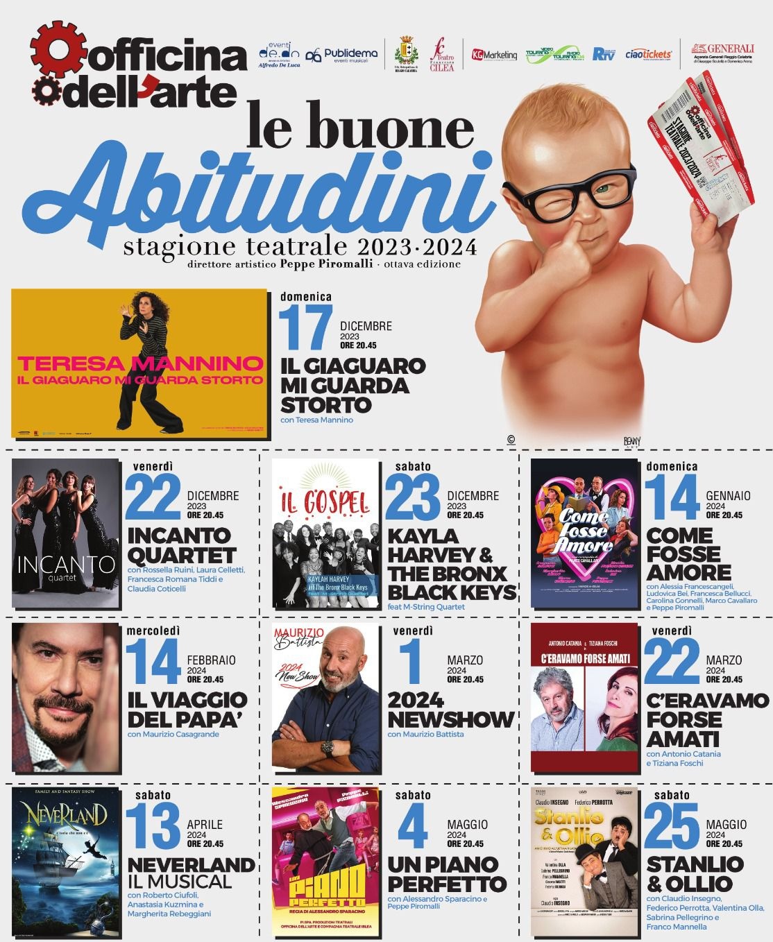 Reggio Calabria – Officina dell’Arte presenta la nuova stagione teatrale
