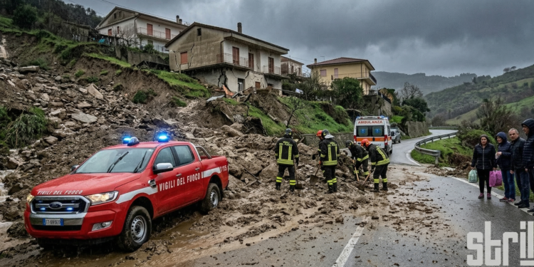 Emergenza idrogeologica, frane a Mesoraca e Crosia