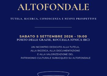 ALTOFONDALE: SABATO 5 SETTEMBRE LA SOPRINTENDENZA PRESENTA IL PROGETTO DI RECUPERO DEL RELITTO DEL V-IV SECOLO A.C. SCOPERTO AL LARGO DI MONASTERACE