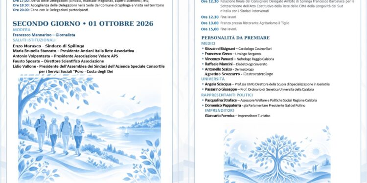 LONGEVITY DAY ITALIA 2026: A SPILINGA NASCE LA RETE DEL SUD